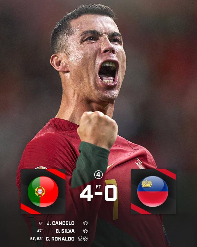 海星体育直播-【欧预赛】C罗梅开创纪录！葡萄牙4比0大胜鱼腩